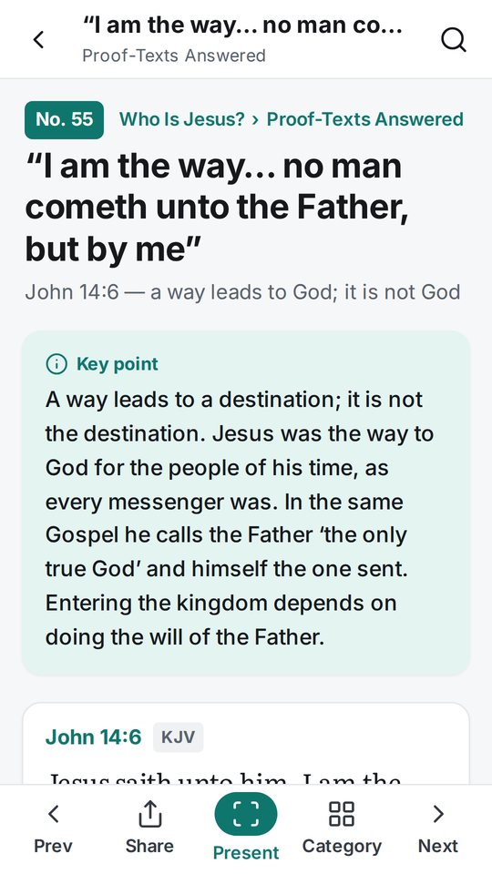 A topic with its key point